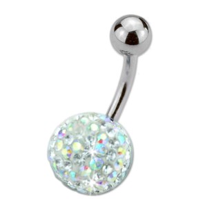 Bauchnabel Körperschmuck Piercing mit Motivkugel