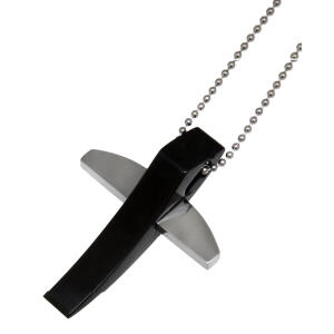 Kreuzanhänger mit PVD Beschichtung, 44.9x34.6mm