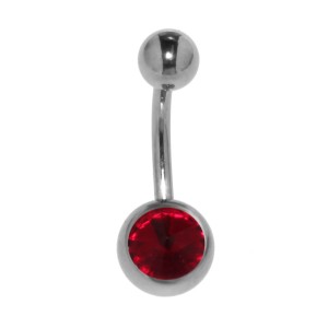 316L Chirurgenstahl mit spitz zulaufendem Kristall 1,6 x 10mm,siam