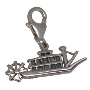 Anhänger Mississippi-Dampfer aus 925 Sterling Silber