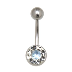 Bauchnabel Körperschmuck Piercing aus 316L Chirurgenstahl mit LSA