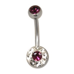 Bauchnabel Körperschmuck Piercing aus 316L Chirurgenstahl mit AM