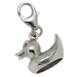 Anhänger Bade-Ente aus 925 Sterling Silber