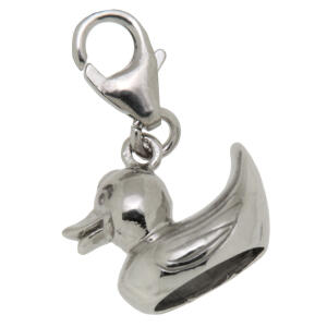 Anhänger Bade-Ente aus 925 Sterling Silber