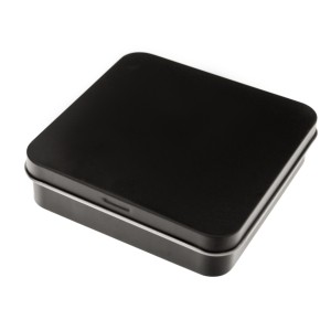 International Connection Mattierte Schmuck-Box aus Metall zur Aufbewahrung von Manschettenknöpfen