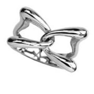 Edelstahlring im Knoten‑Design