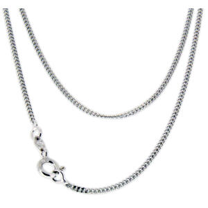 925 Sterling Silber Panzer Kette 55cm lang