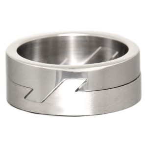 Puzzle Ring aus Edelstahl | Mechanisches Interlocking Statement-Schmuckstück