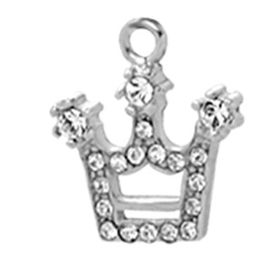 316L Anhänger leuchtend rot CROWN