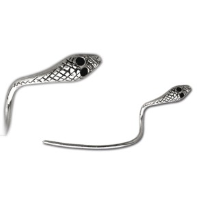 316L Chirurgenstahl Augenbrauen-Piercing, Schlangenkopf rechts