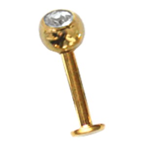 Vergoldeter Lippenstecker