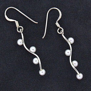 Ohrhänger aus 925 Sterling Silber mit Spiraldesign 07