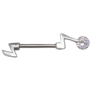 Perfect elegance - Brustwarzen Piercing mit drehbarem Kristall 05