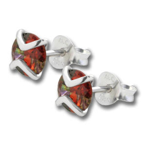 Ohrstecker aus 925 Sterling Silber mit Multicolor-Kristall