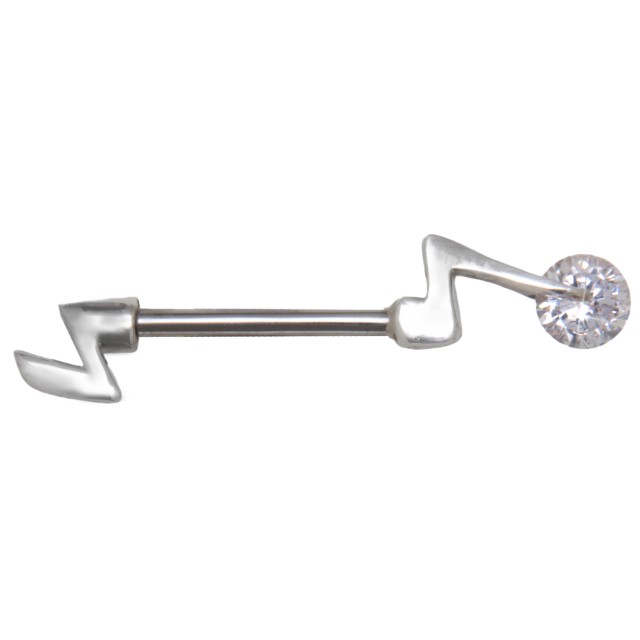 Brustwarzen Piercing mit drehbaren Stein [SSN05]