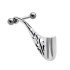 Helix Ohrpiercing 1.2x6mm mit 925 Sterling Silberdesign