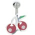 Bauchnabel Piercing mit 925 Silber Kirschen Motiv, 1.6x6mm / 1.6x8mm / 1.6x10mm / 1.6x12mm / 1.6x14mm