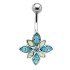 Bauchnabel Piercing mit Bl&uuml;ten Motiv 461