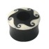 Organix Ohrplug aus Horn mit Motiv Spiralenstern