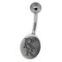 Bauchnabelpiercing Oval 1.6x10mm mit individueller Gravur
