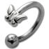Front Circular Barbell mit Schmetterling Design in verschiedenen Größen