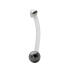 Bauchnabel Piercing mit PTFE-Stab, 1.6x12mm mit Silber-Herz
