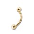 14 Karat Mini Barbell Hantel1.2mm Stärke