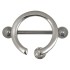 Perfect elegance - Brustwarzen Piercing mit drehbarem Kristall 02