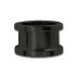 Schwarzer Ohrtunnel von 4.0 bis 18.0mm