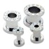 Ohrtunnel mit Kristallen 2.5 bis 10.0mm