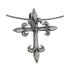 Anh&auml;nger aus Sterling Silber, Fleur de Lys