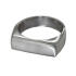 Feiner Siegelring aus Sterling Silber mit schmaler rechteckiger Front