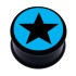 Picture Plug aus Kunststoff, Motiv BLACK STAR