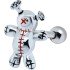 Helix Ohrpiercing VOODOO-Püppchen 1208