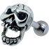 Helix Ohrpiercing Totenkopf