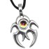 Anh&auml;nger aus 925 Sterling Silber, Tattoo-Motiv mit changierendem  Kristall, VM