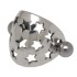 TIP Ohrpiercing aus 925 Silber aus einem Schild mit Sternen und einem Barbell