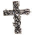 Anh&auml;nger aus 925 Sterling Silber, KREUZ von Rosen &uuml;berwuchert