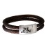 Doppel-Echtlederarmband aus Nappaleder bronzefarbig mit Edelstahl Magnetverschluss  17cm / 18cm / 19cm / 20cm / 21cm / 22cm / 2