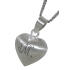 Herzf&ouml;rmiger mattierter Anh&auml;nger aus 925 SIlber mit individueller Gravur