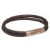 Armband aus Nappaleder STR-BR2-06, doppelt, Verschluss Edelstahl rosegold