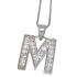 ABC-Anh&auml;nger  M, 925 Sterling Silber+gesetzte Zirkonien