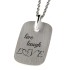 Dog Tag Anhänger aus 925 Sterling Silber 28x18mm mit individueller Gravur