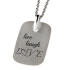 Dog Tag Anhänger aus 925er Sterlingsilber 28x18mm mit individueller Gravur