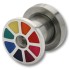 Ohrplug mit Regenbogen 4 und 6mm