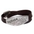 Echtlederarmband dunkelbraun doppelt gewickelt mit Edelstahl Magnetverschluss  17cm / 18cm / 19cm / 20cm / 21cm / 22cm / 23cm u