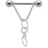 Brustwarzenpiercing mit beweglichen Design, Anhänger