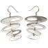 Ohrringe mit vier Ovalen aus 925er Silber im Retro-Look