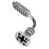 Bauchnabel K&ouml;rperschmuck Piercing mit Schrauben Motiv