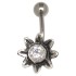 Bauchnabel Piercing mit Blüten Design - oder ist es eine Sonne?